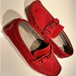 Calvin Klein Men's Loafers size 10 Swede RED